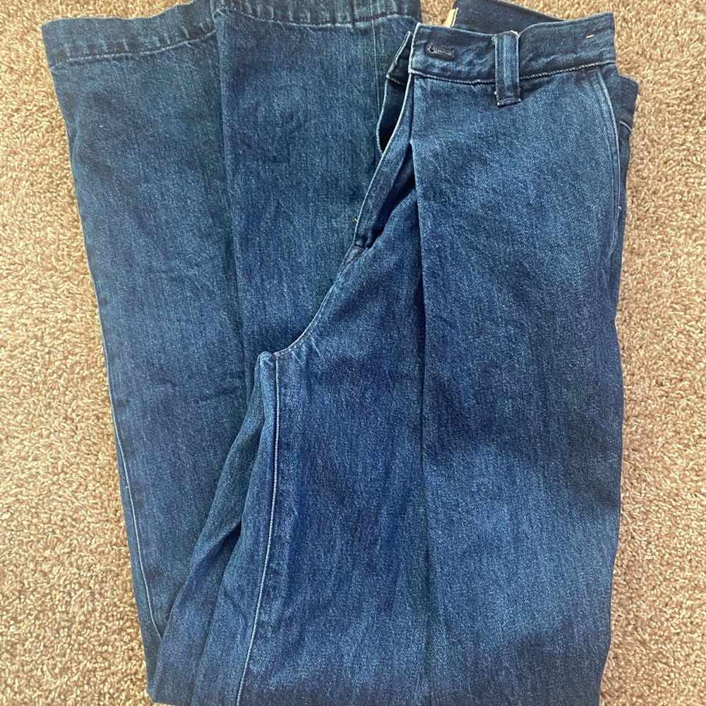 Madewell high waist wide leg jeans